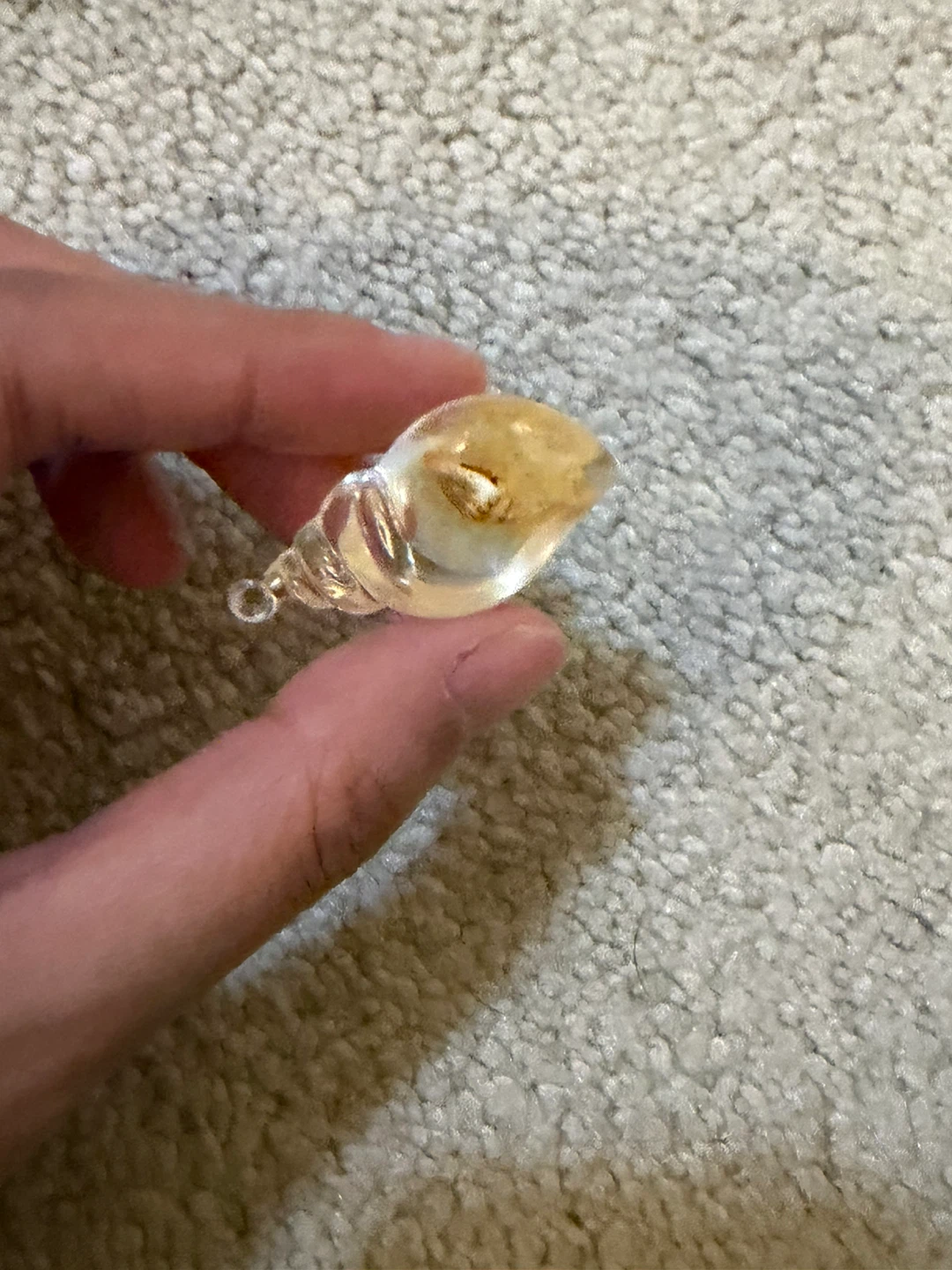 Clear Resin Sea Shell Pendant
