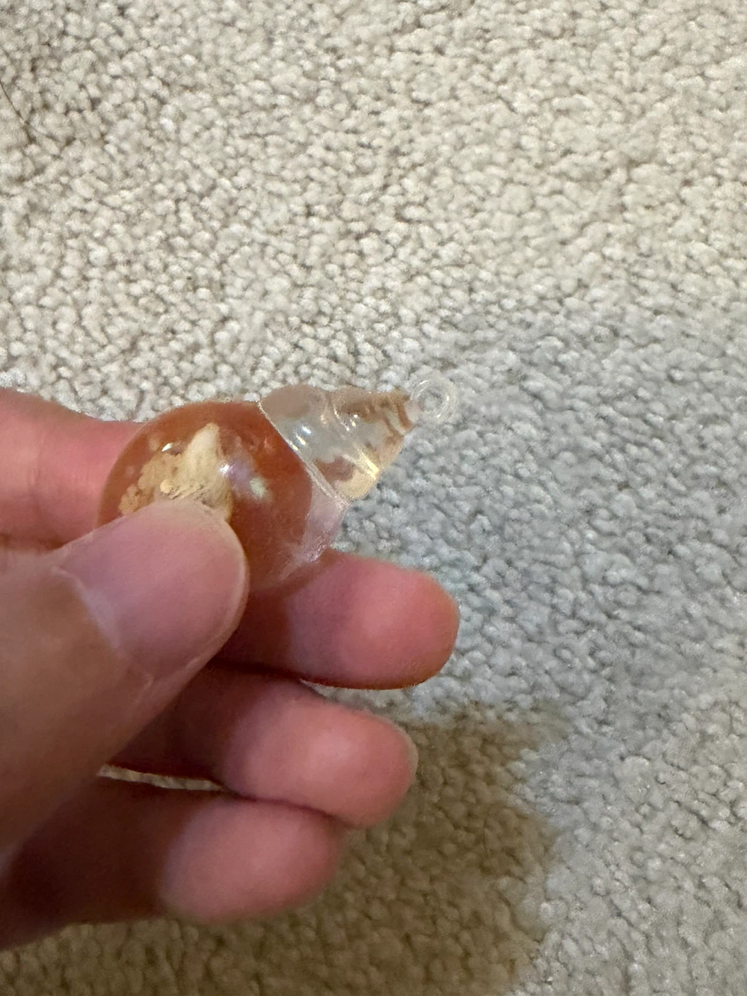 Clear Resin Sea Shell Pendant - photo 3