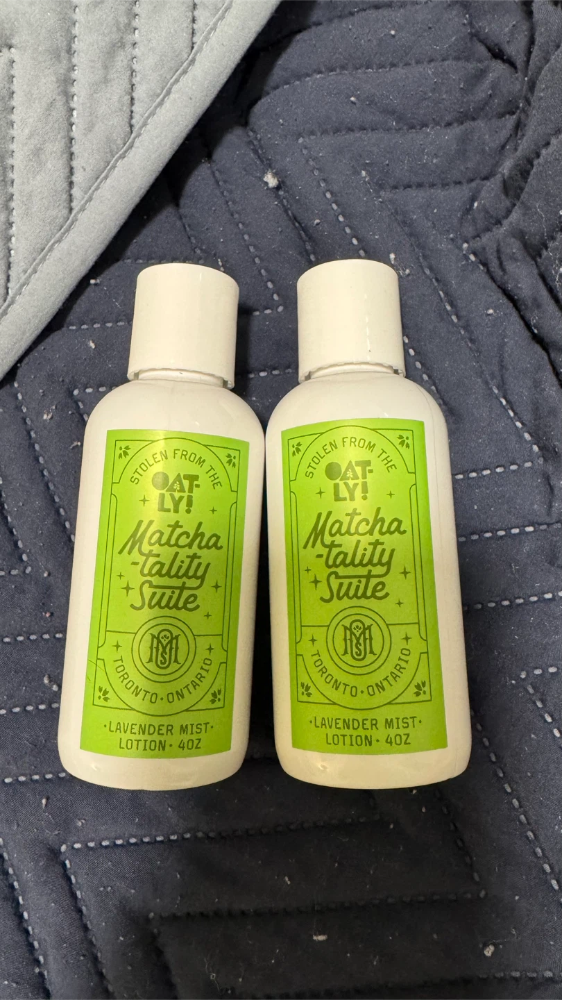 2 Oatly Matcha-tality Suite Lavender Mist Lotions