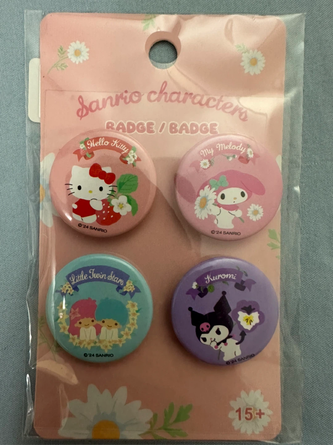 Sanrio Characters Pin Badge Set