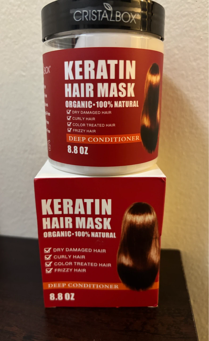 NEW-Cristalbox Keratin Hair Mask 8.8oz