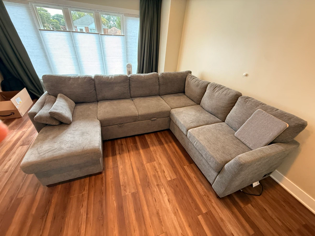 Sectional sofa bed - pet & smoke free home - photo 2