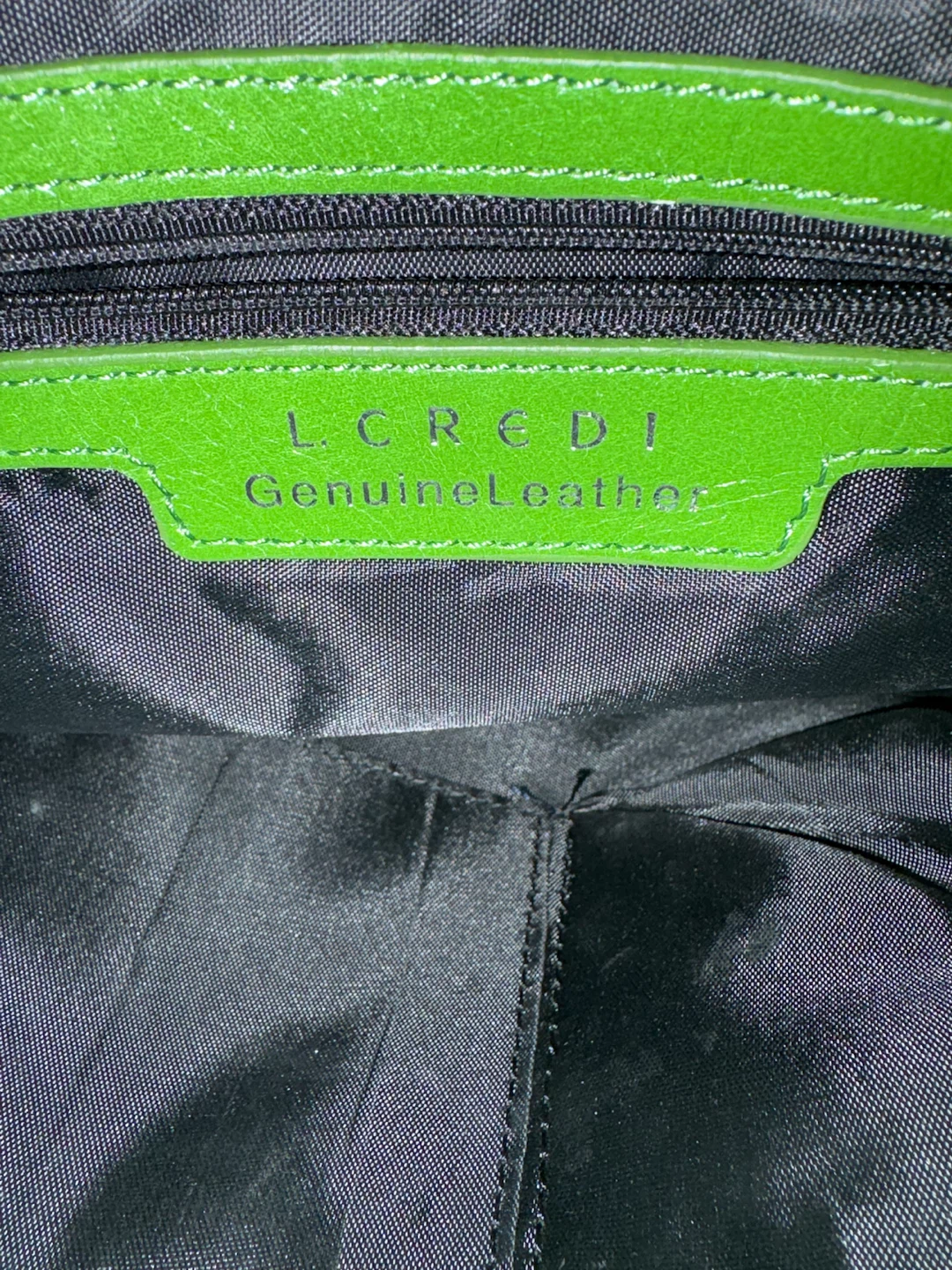 L.CREDI Green Genuine Leather Shoulder Bag/Clutch - photo 4