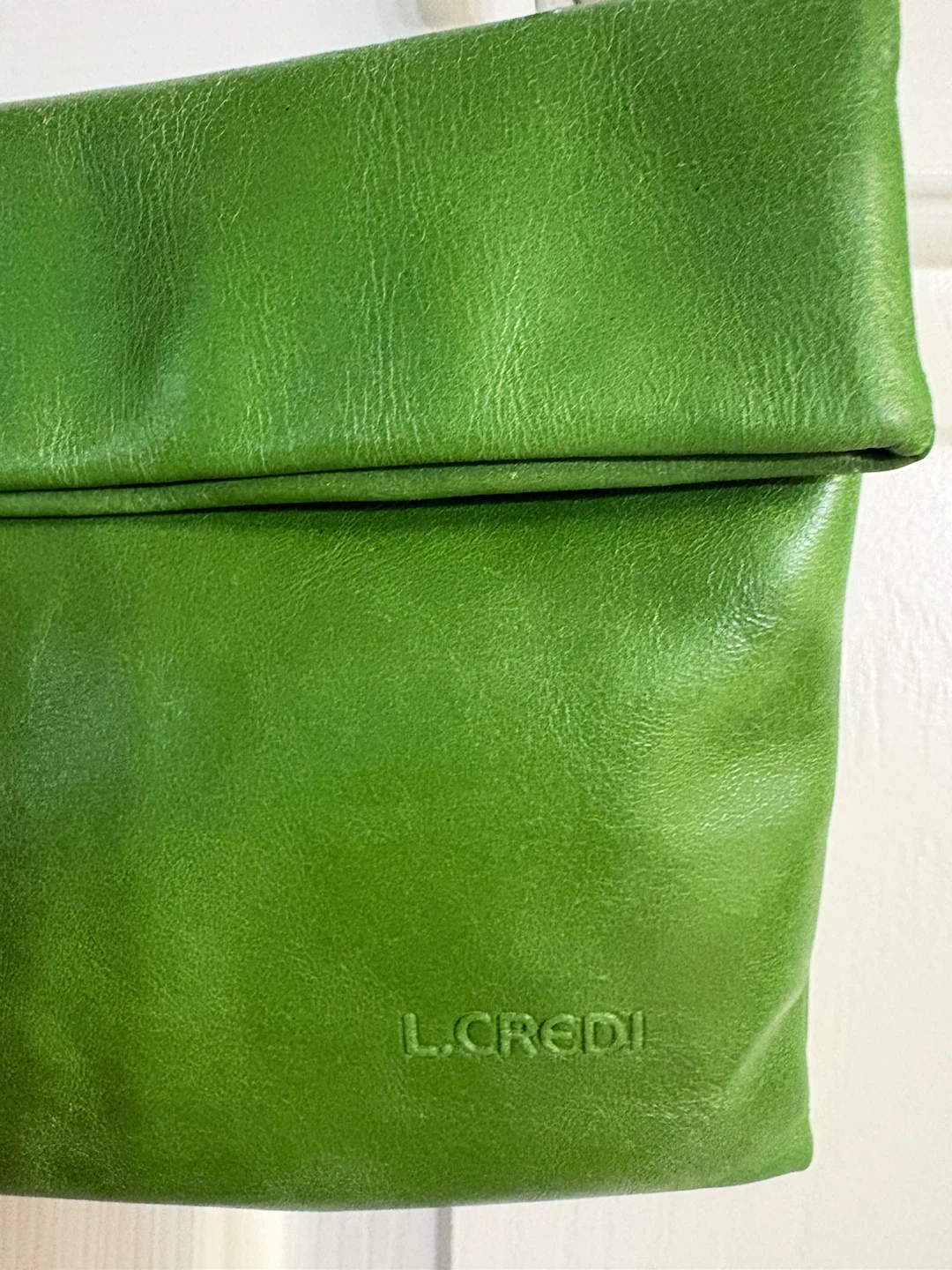 L.CREDI Green Genuine Leather Shoulder Bag/Clutch - photo 5