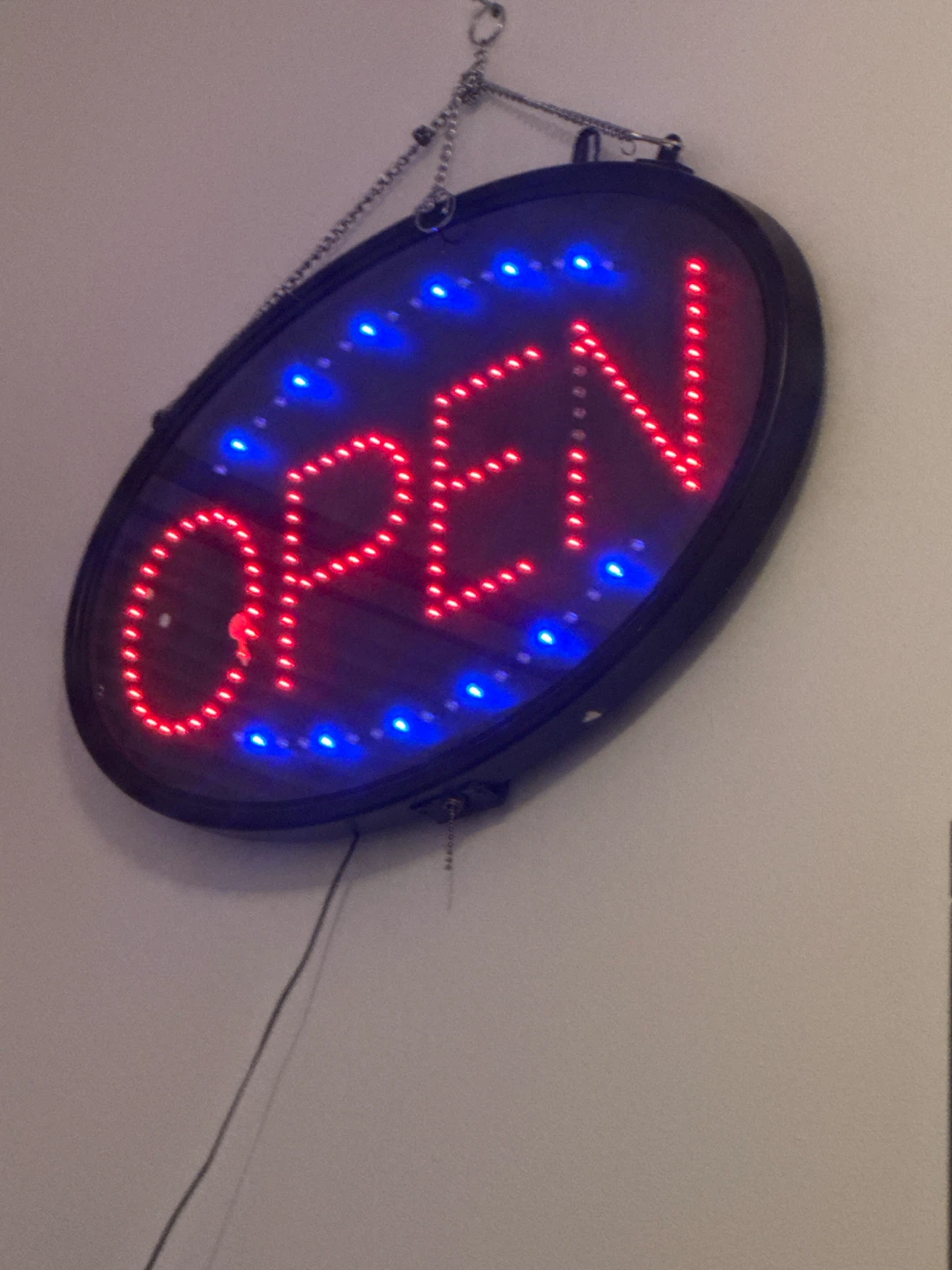 Oval LED Open Sign