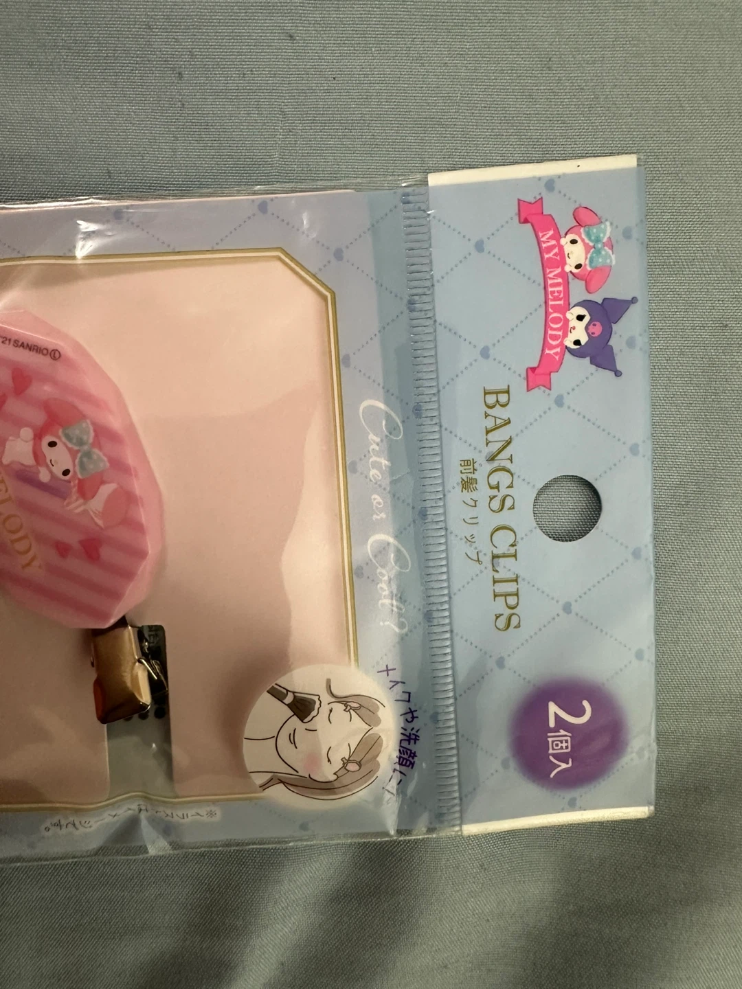 Sanrio My Melody & Kuromi Bangs Clips - photo 4