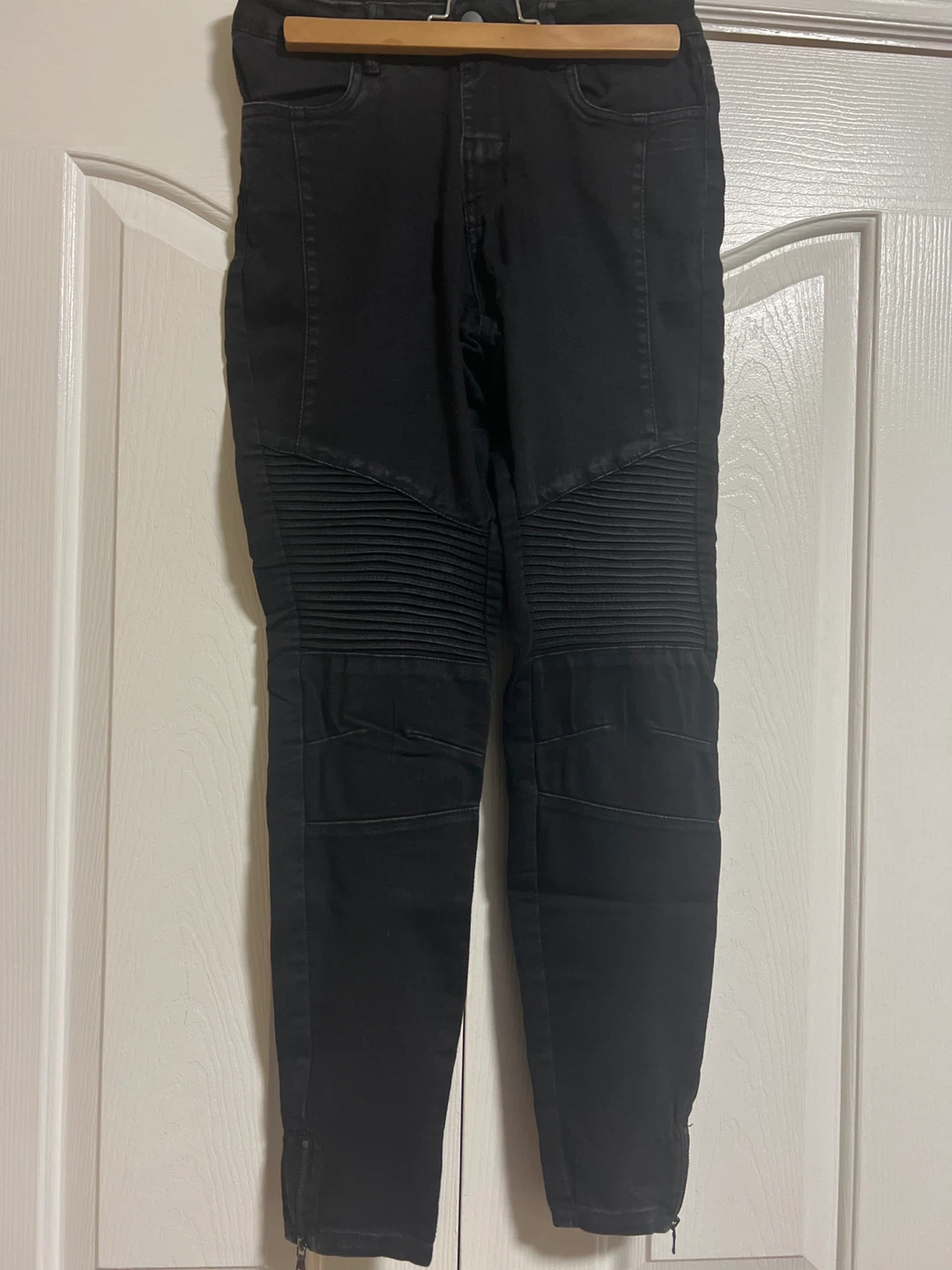 Liquid X Black Moto Jeans Size 9/10