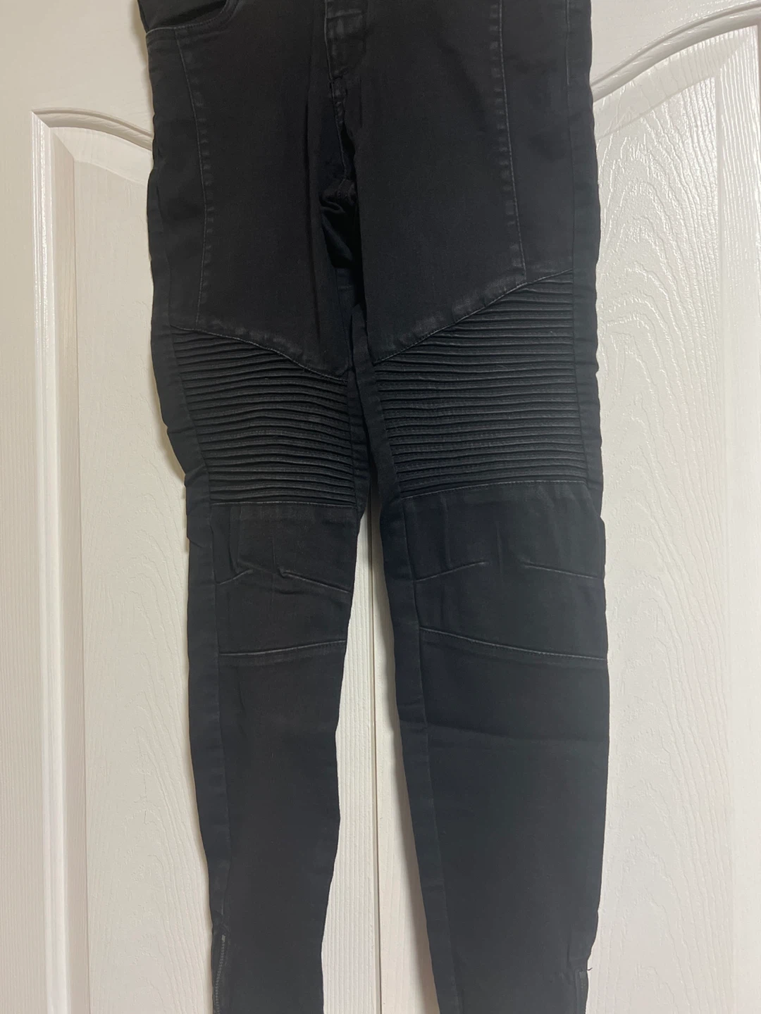 Liquid X Black Moto Jeans Size 9/10 - photo 2