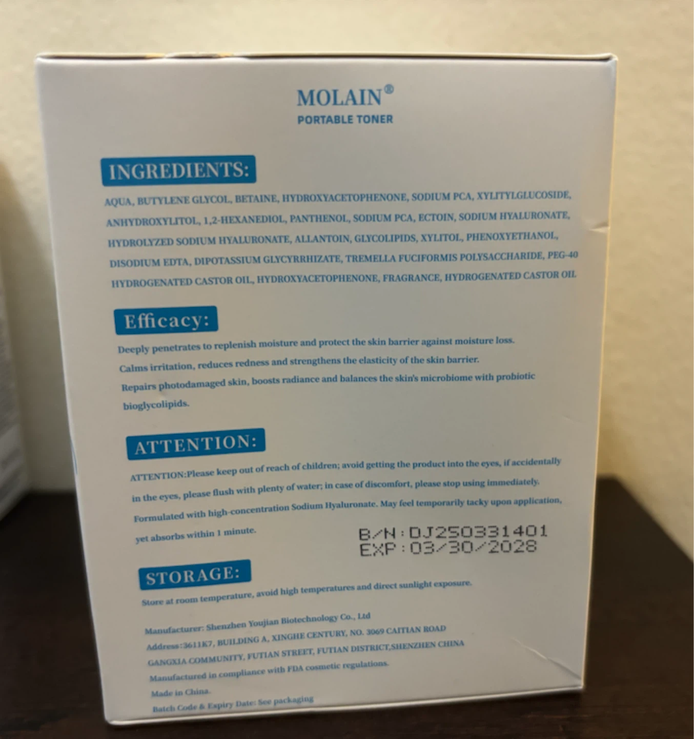 NEW-Molain Portable Toner 60ct - photo 3