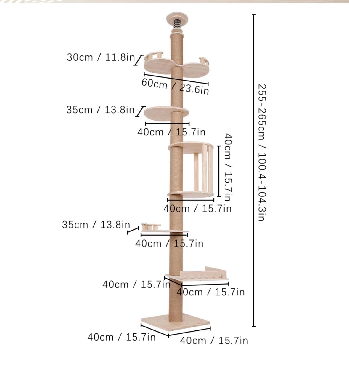 CAT TREE - wall to ceiling - photo 3