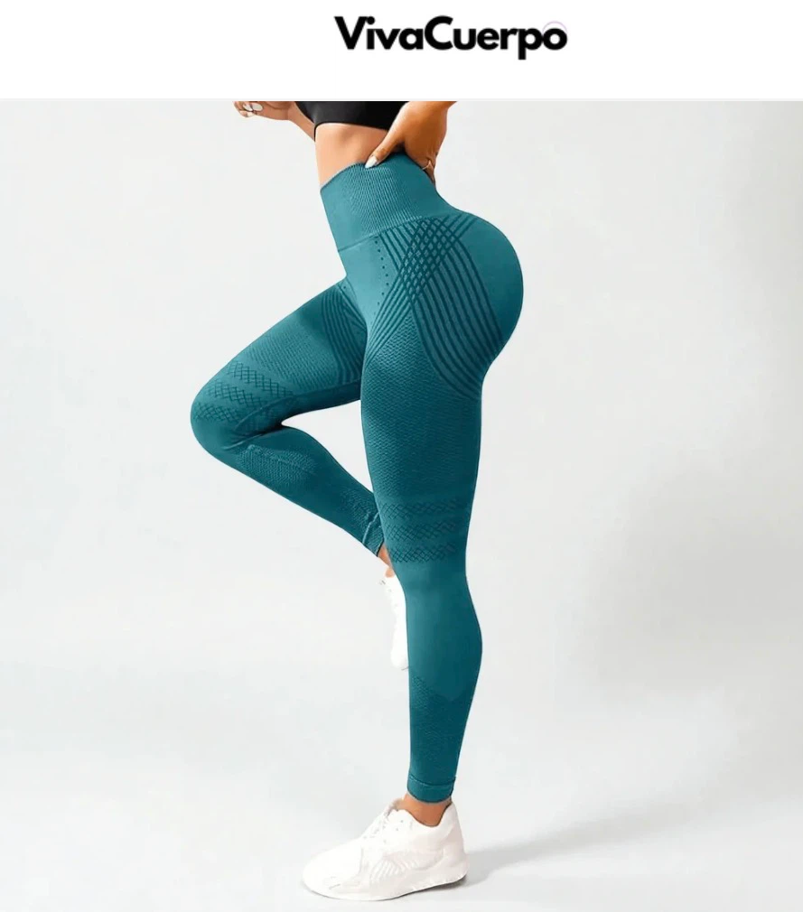 VivaCuerpo Seamless Teal Leggings - photo 2