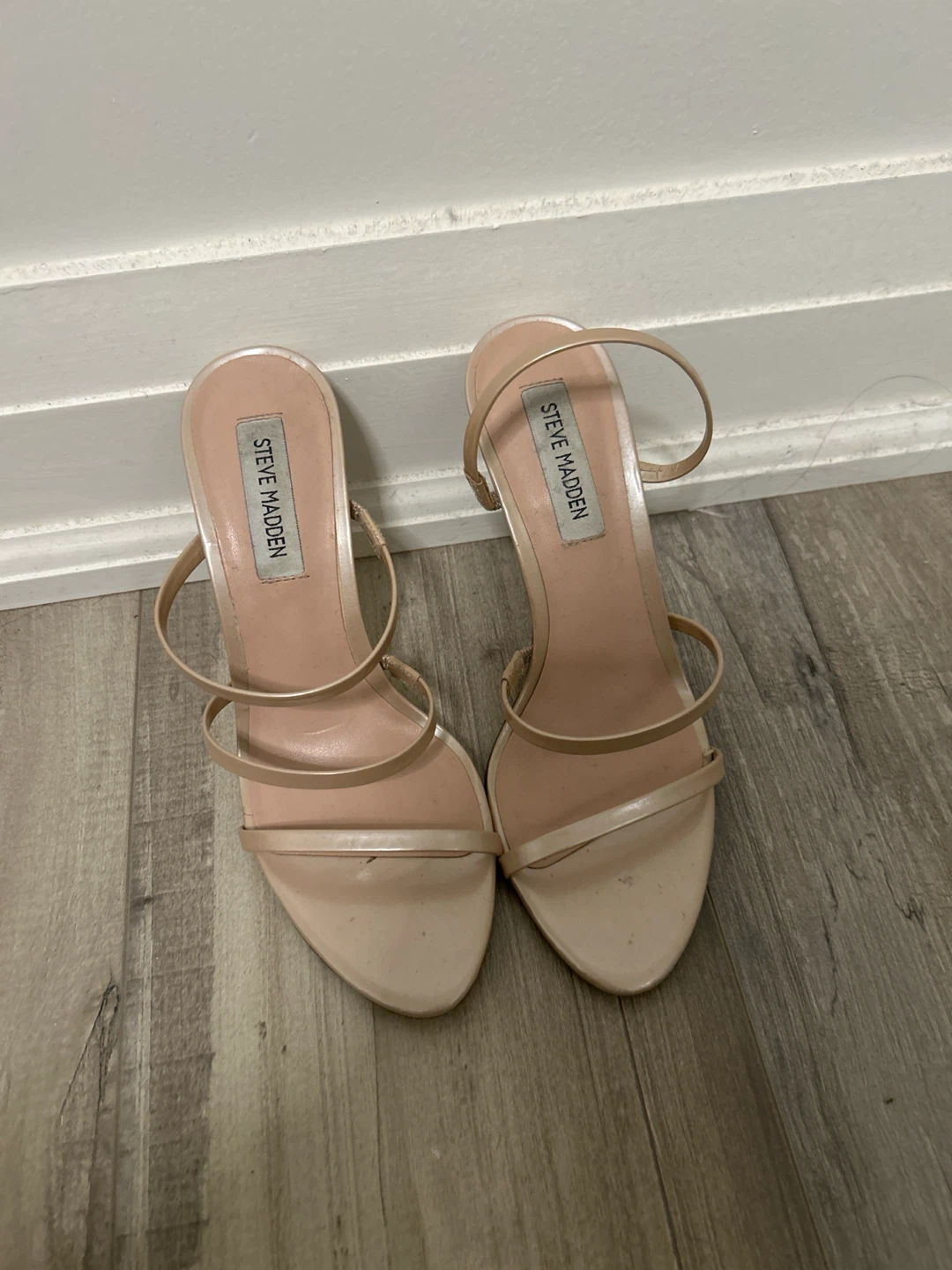 Steve Madden Nude Strappy Heels