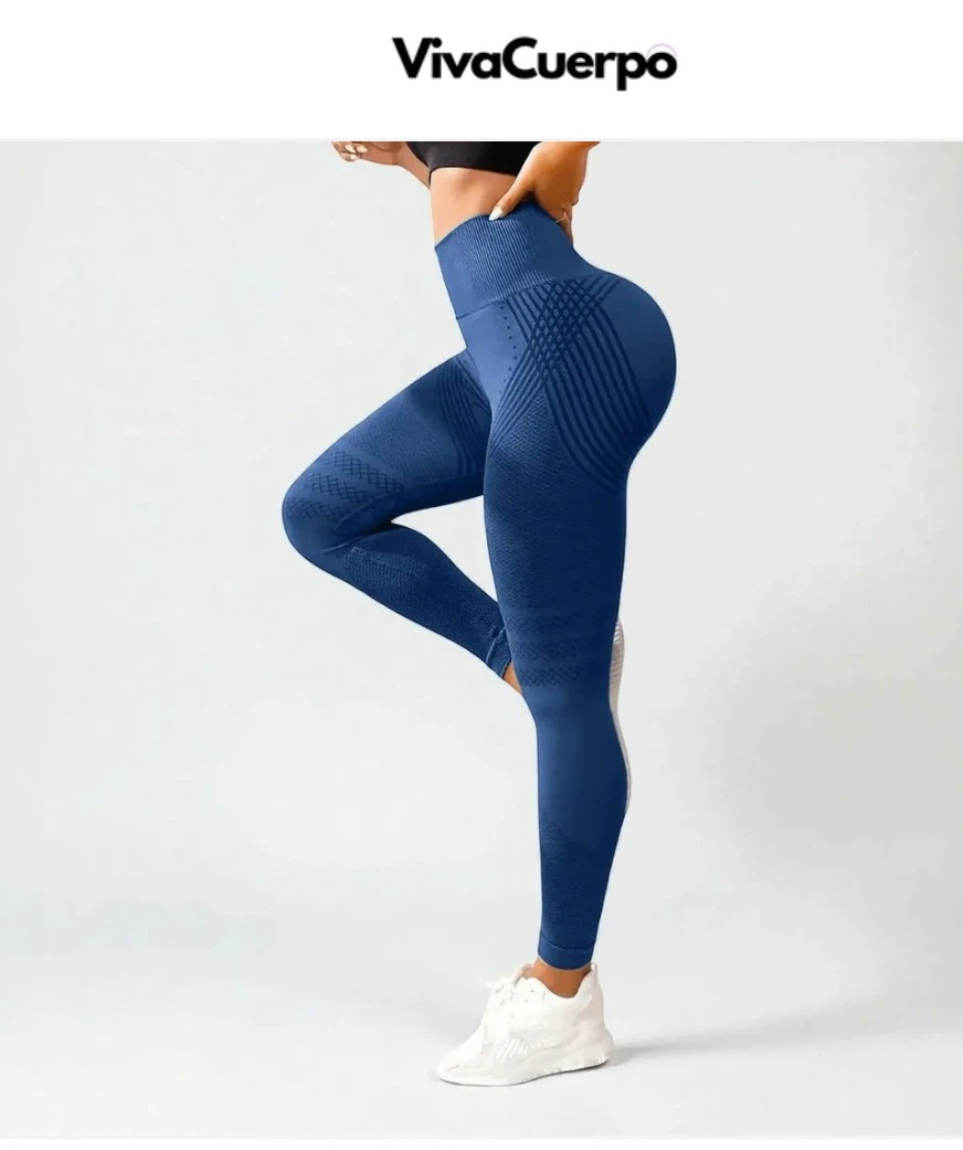 VivaCuerpo Seamless High-Waist Leggings Blue