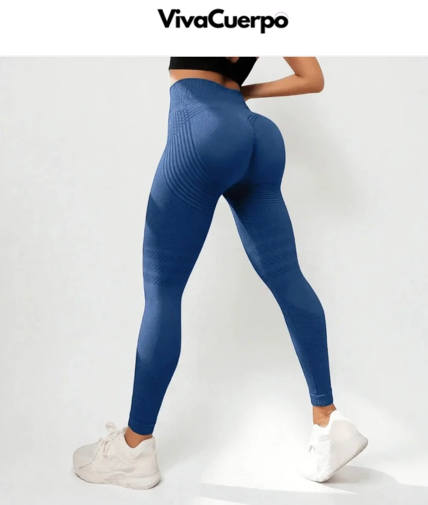 VivaCuerpo Seamless High-Waist Leggings Blue - photo 2