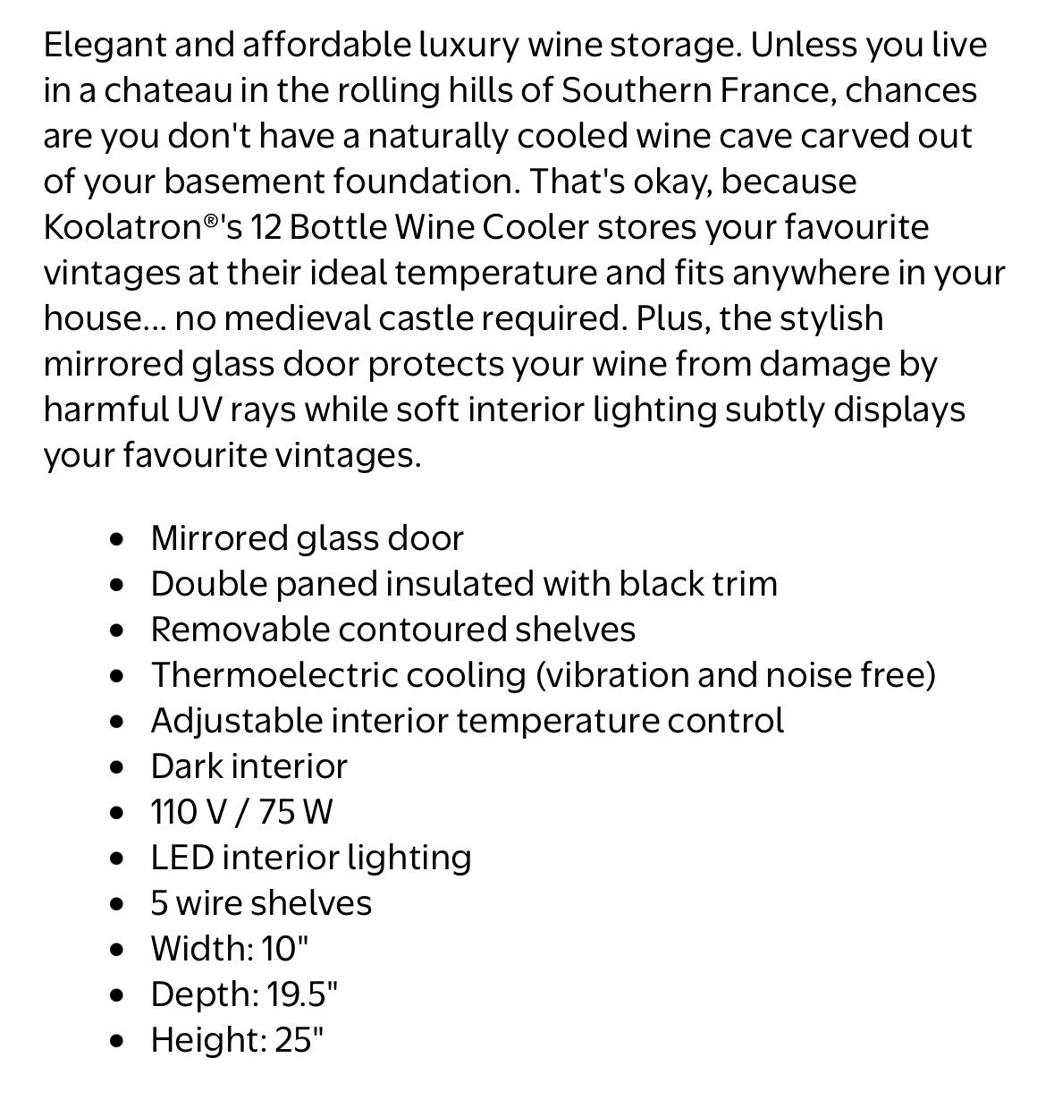 KOOLATRON WINE FRIDGE - photo 5