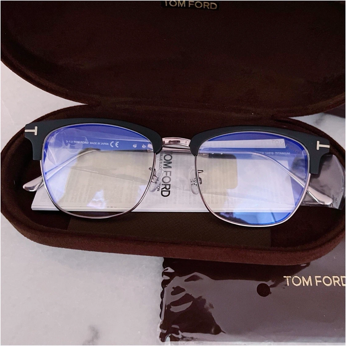 TOM FORD TF6590-F-B 002 MATTE BLACK & SHINY RUTHENIUM LENSES - photo 3