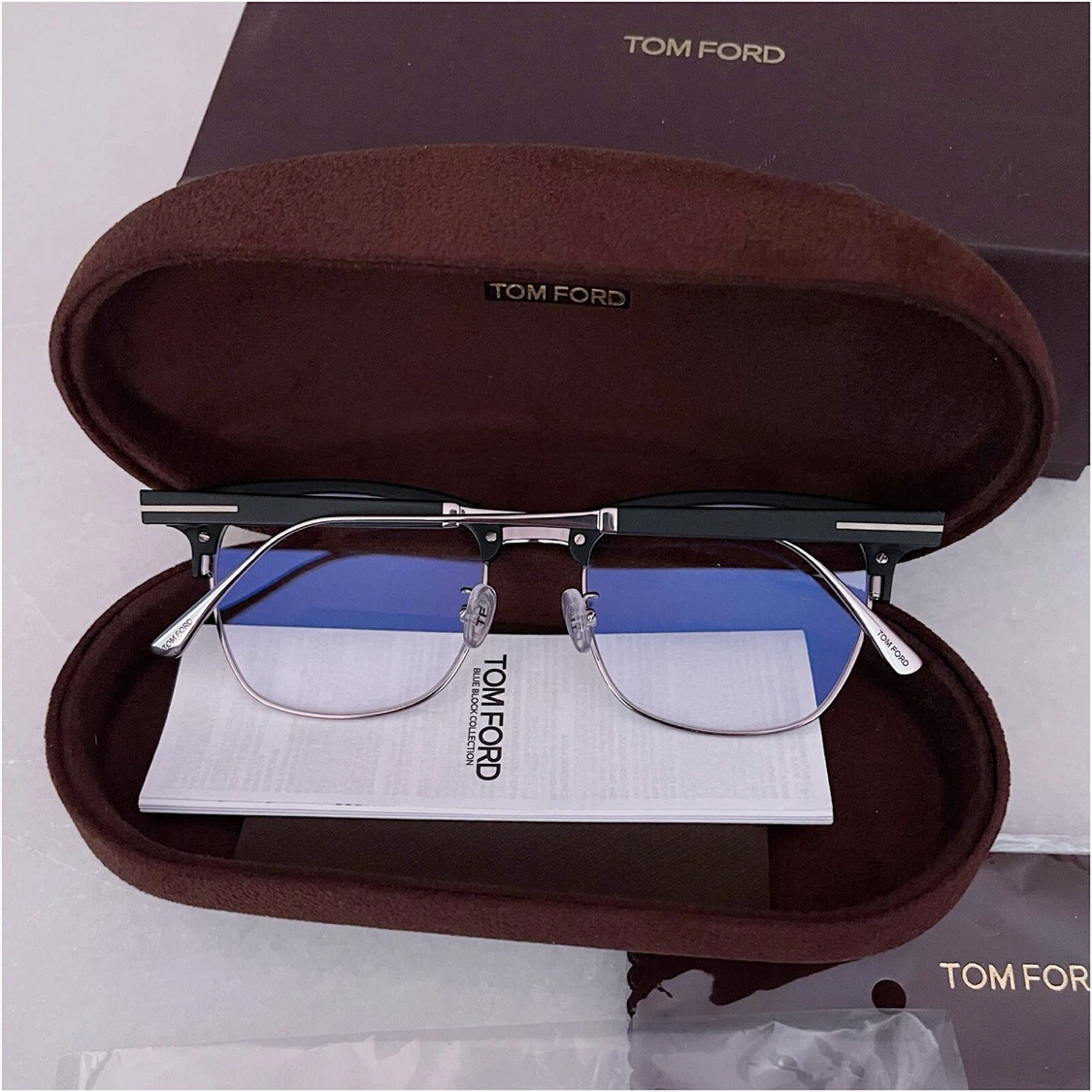 TOM FORD TF6590-F-B 002 MATTE BLACK & SHINY RUTHENIUM LENSES - photo 5