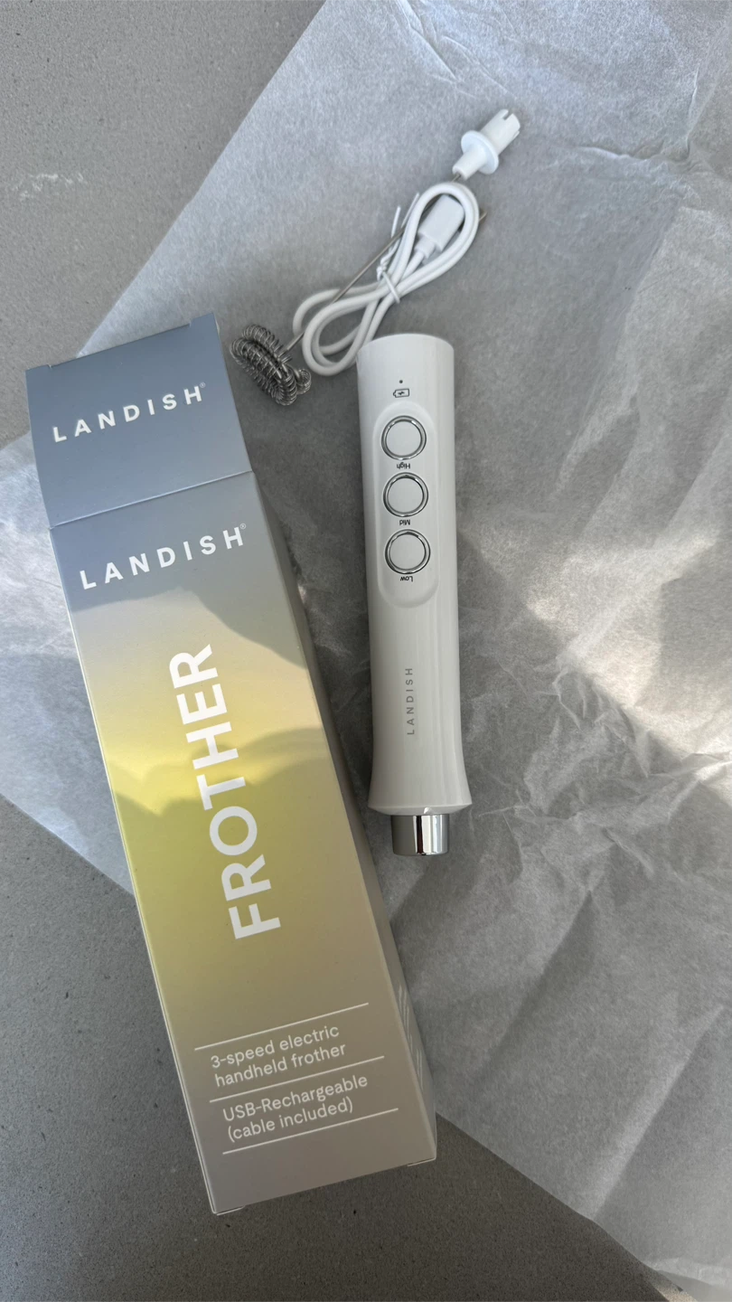 Landish 3-Speed Electric Handheld Frother