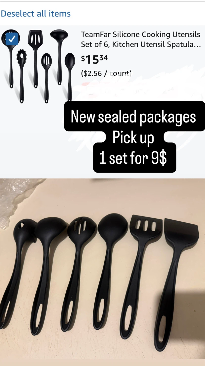 Silicone Cooking Utensils Set of 6