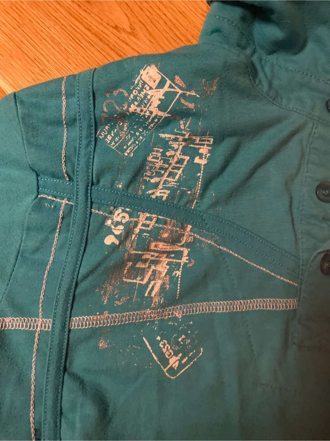 Y2K teal Polo Shirt - photo 2