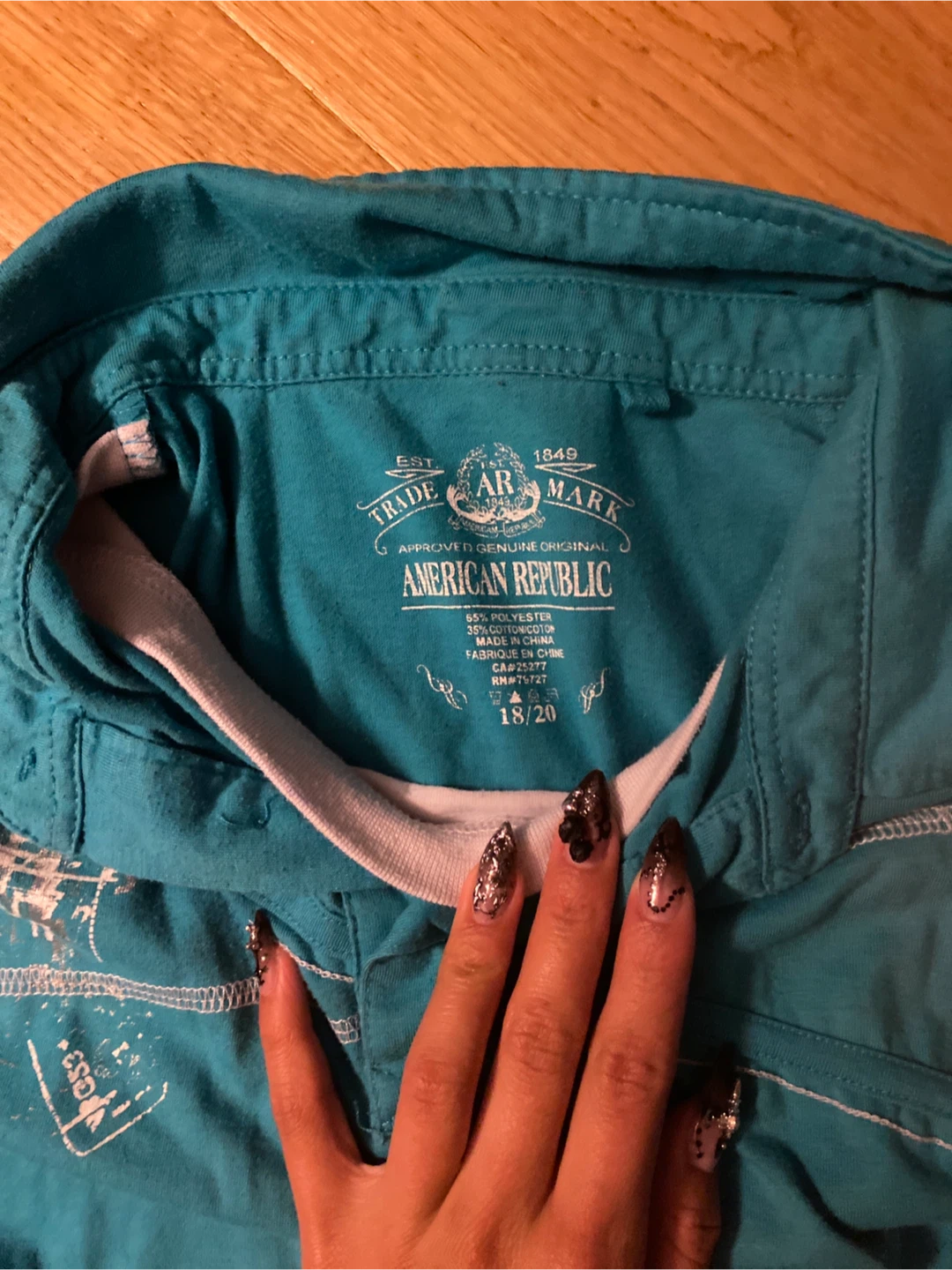 Y2K teal Polo Shirt - photo 3