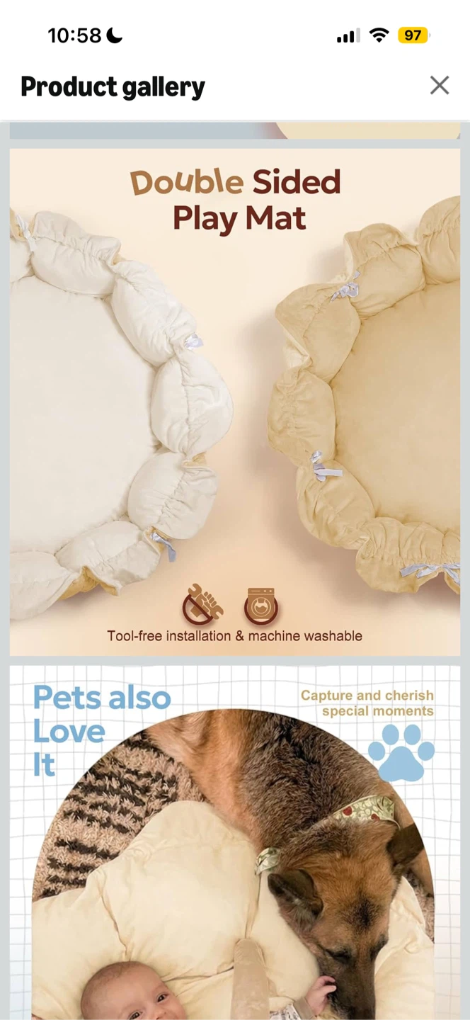 Mallify 5-in-1 Baby Play Gym - Cream - photo 3
