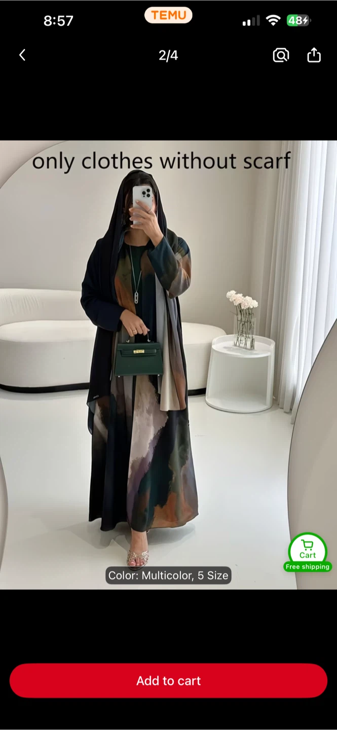 Multicolour Abaya Dress - photo 2