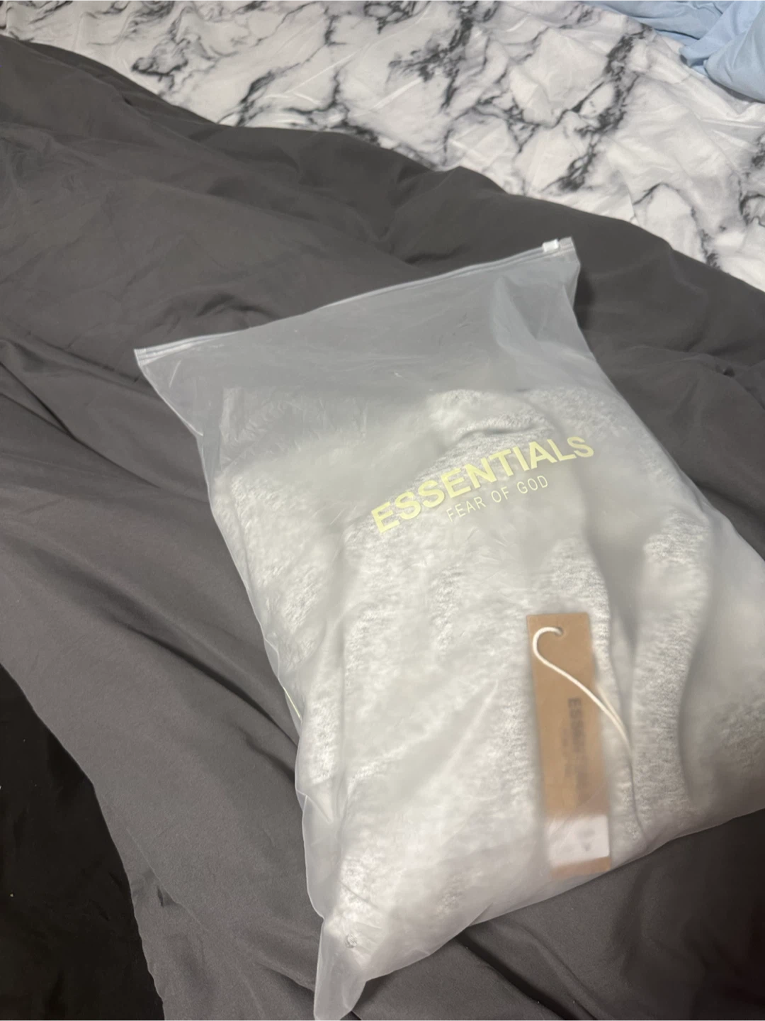 Essentials Fear of God Hoodie - Grey - Medium