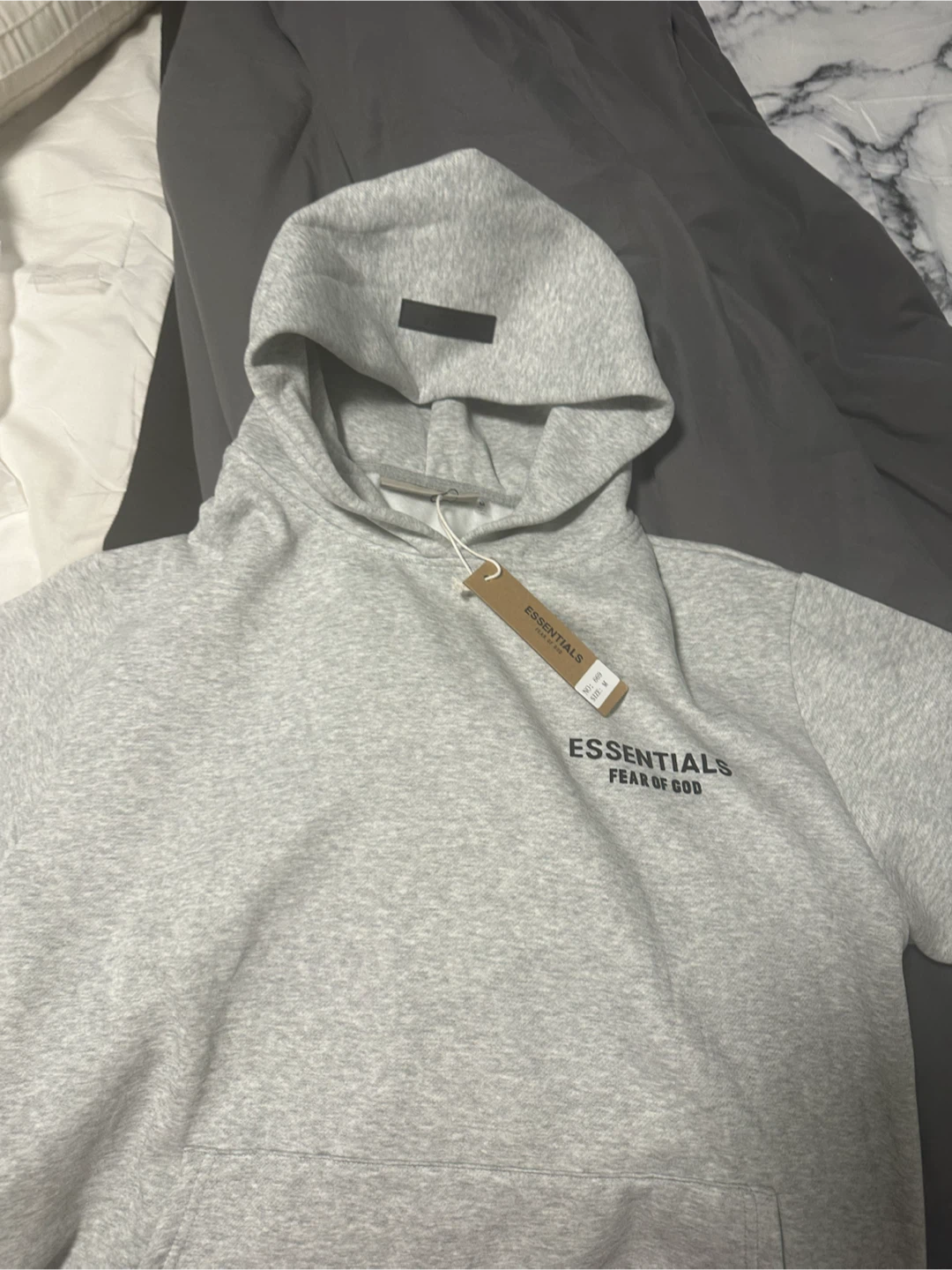 Essentials Fear of God Hoodie - Grey - Medium - photo 3