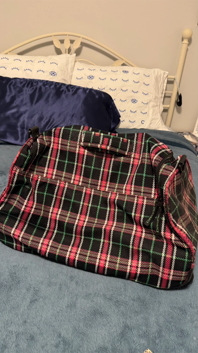 Dakine Plaid Rolling Duffel Bag