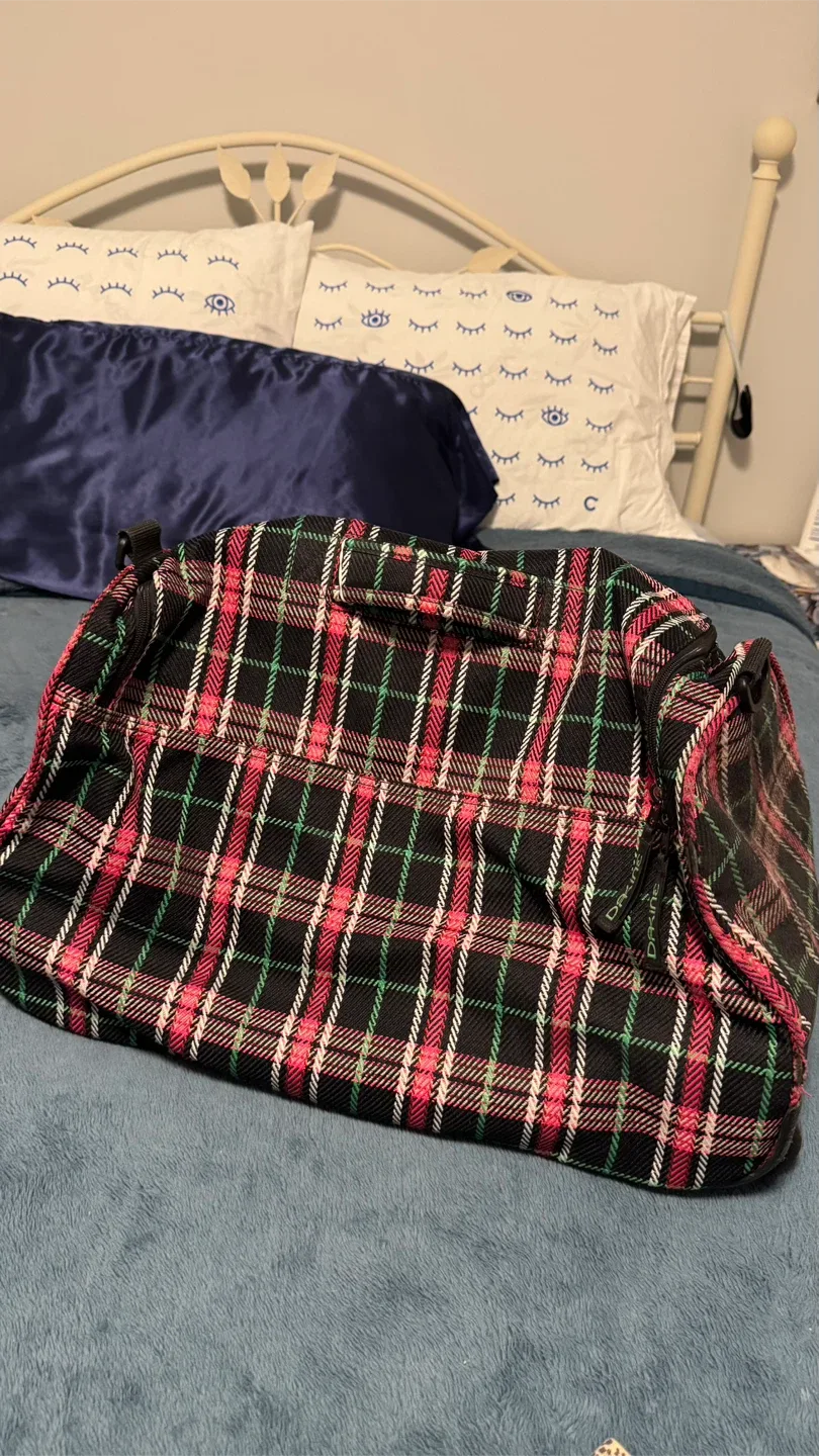 Dakine Plaid Rolling Duffel Bag