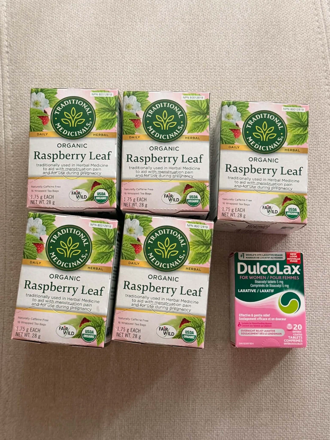 Raspberry Leaf Tea and DulcoLax Bundle