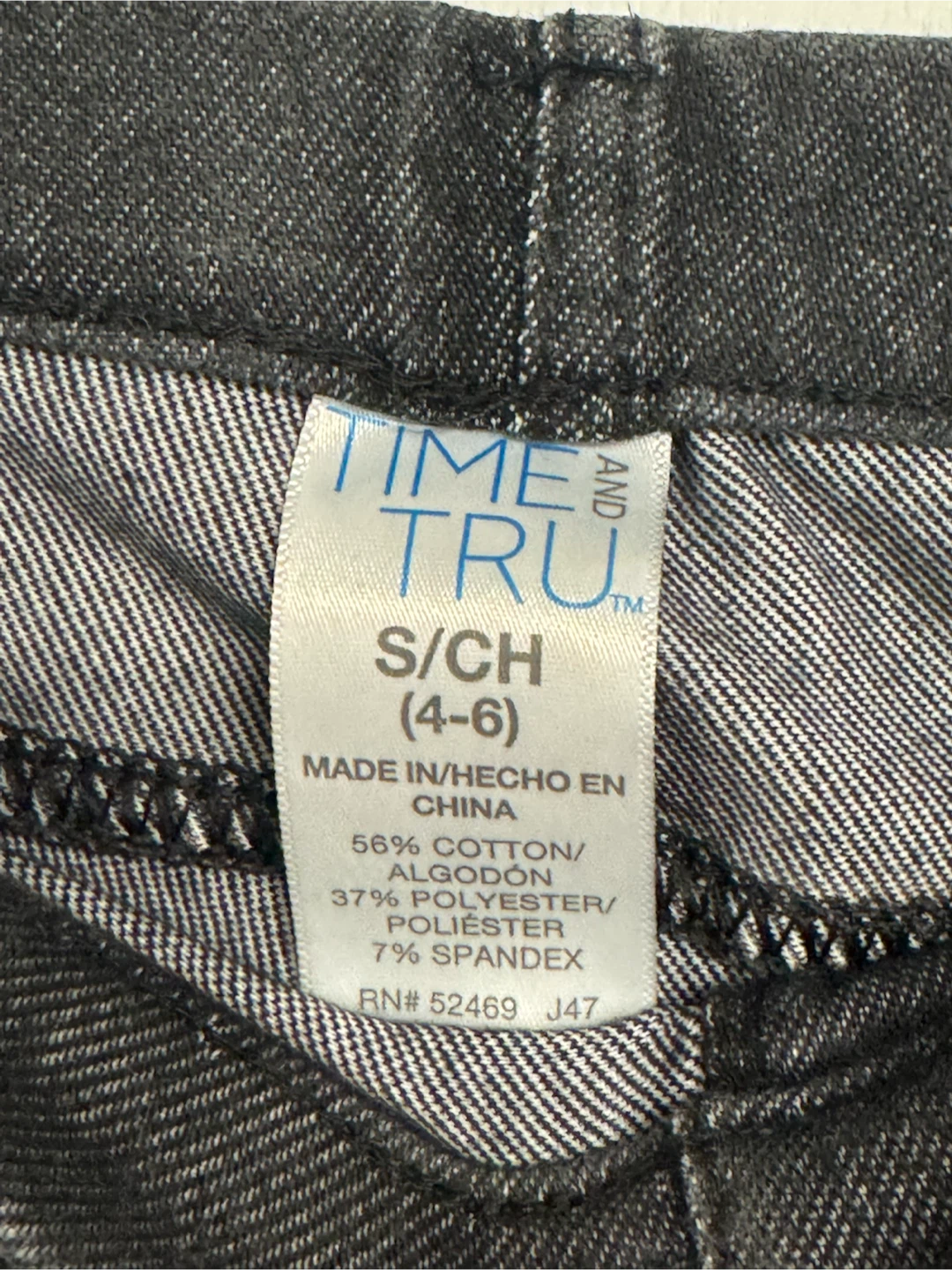 Time and Tru Black Denim Leggings - photo 2