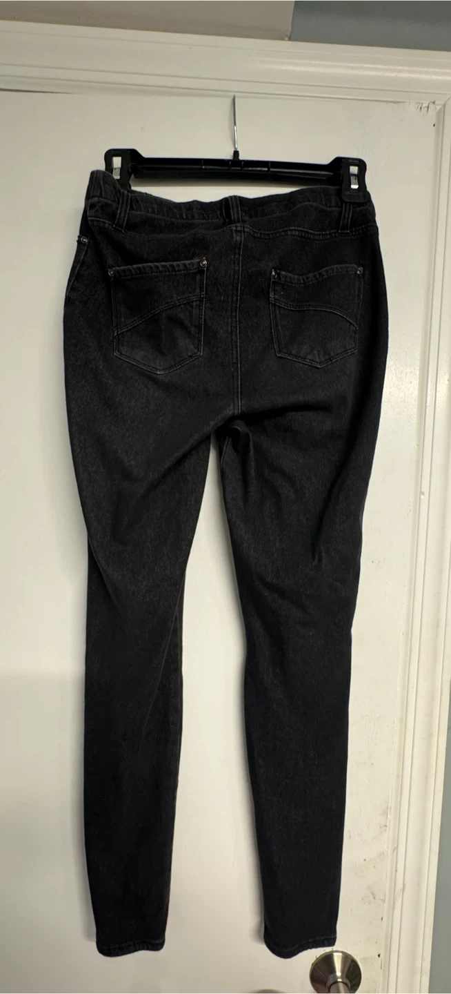 Time and Tru Black Denim Leggings - photo 4