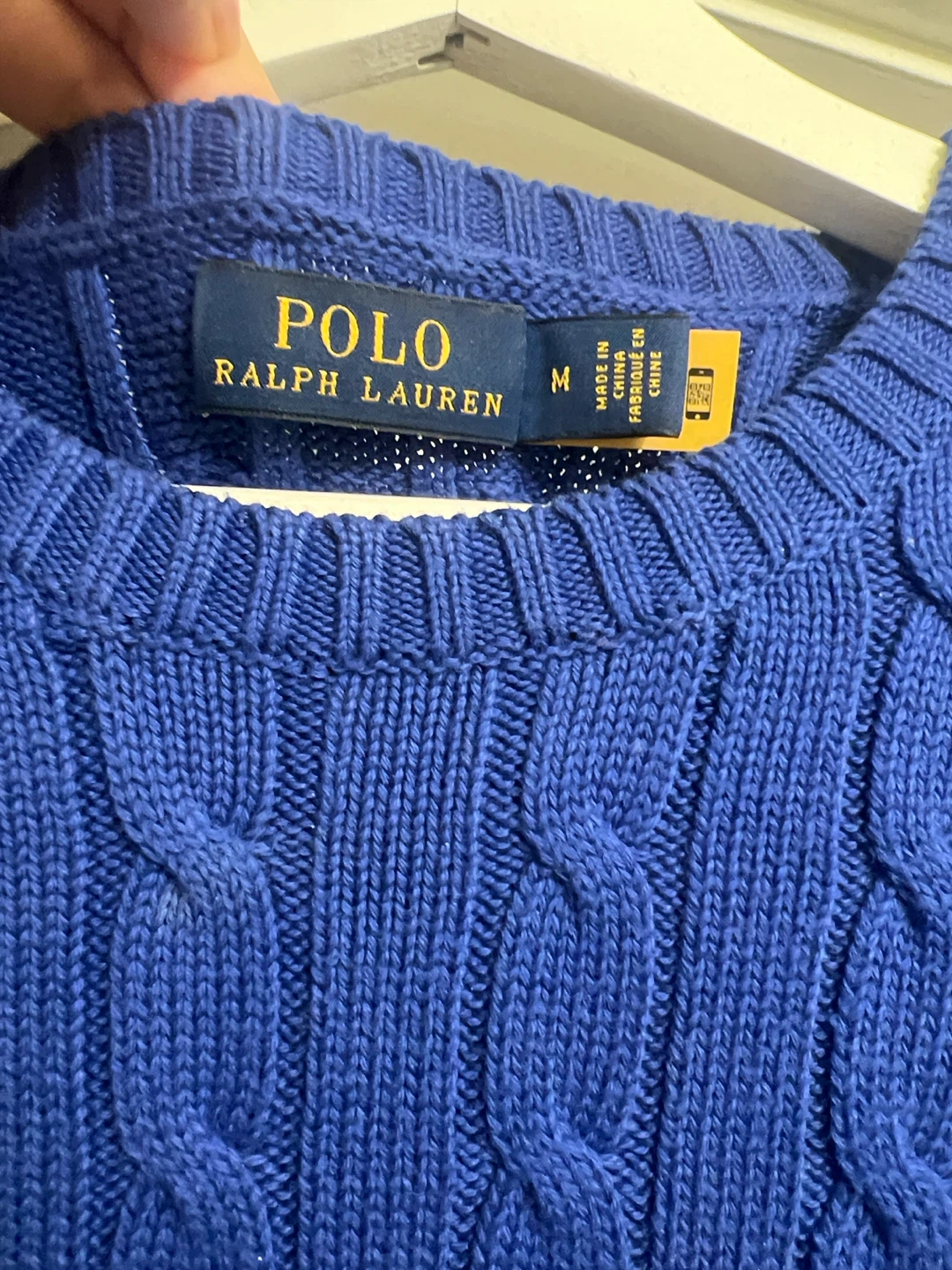 Polo Ralph Lauren Blue Cable-Knit Short Sleeve Sweater - photo 2