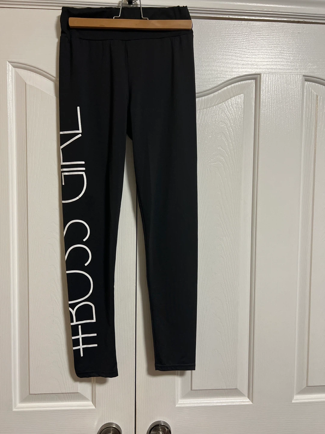 Black #BOSS GIRL Leggings