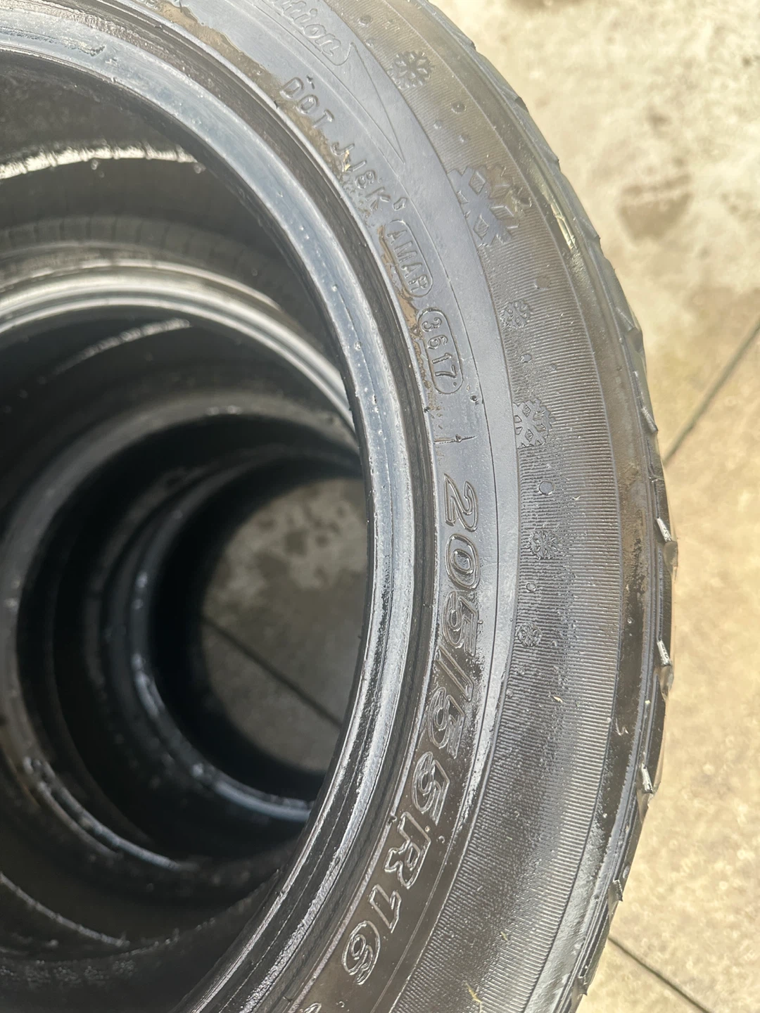 Winter tires 205/55/16 set of 4,other 3 tires set - photo 4