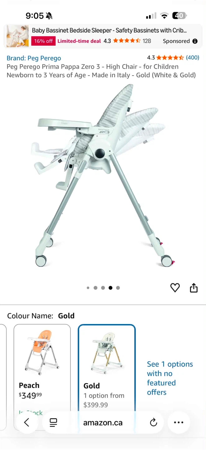 Peg Perego Prima Pappa Zero 3 High Chair - photo 2