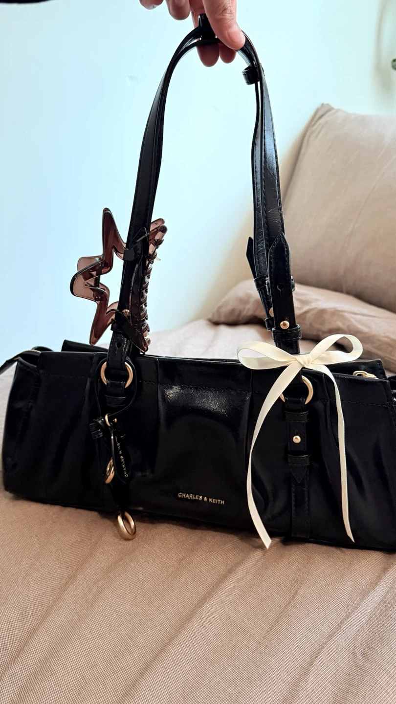 Charles & Keith Black Handbag