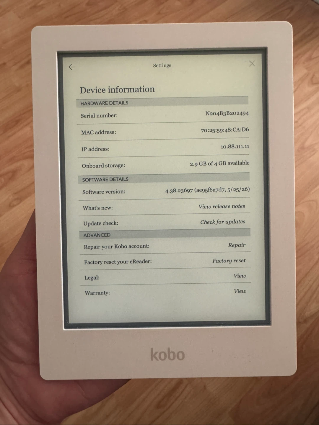 Kobo Aura HD eReader - photo 4