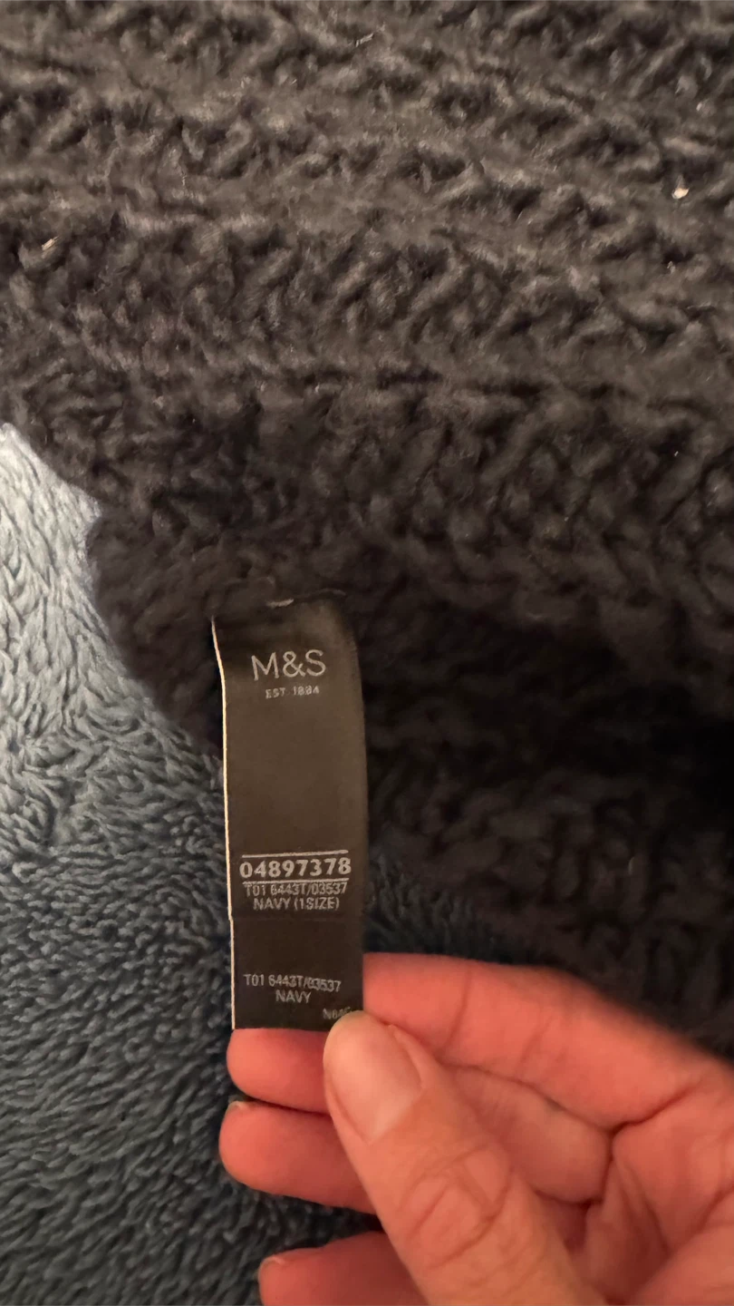M&S Navy Knit Scarf - photo 2