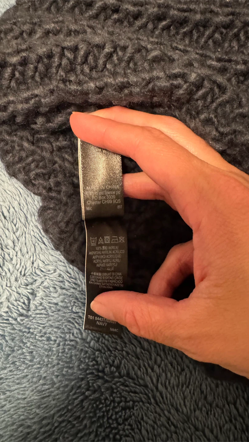 M&S Navy Knit Scarf - photo 3