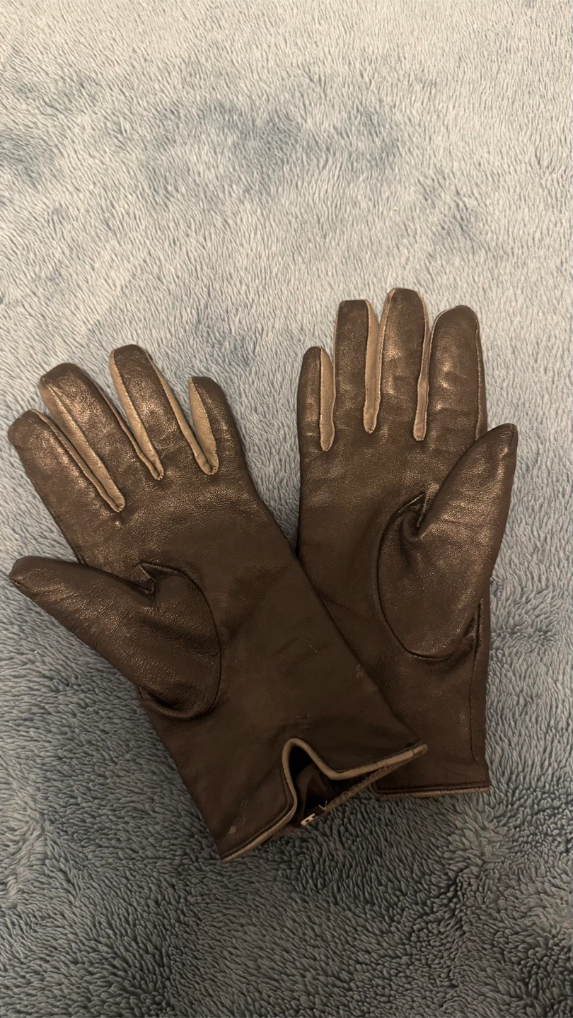Black Leather Gloves