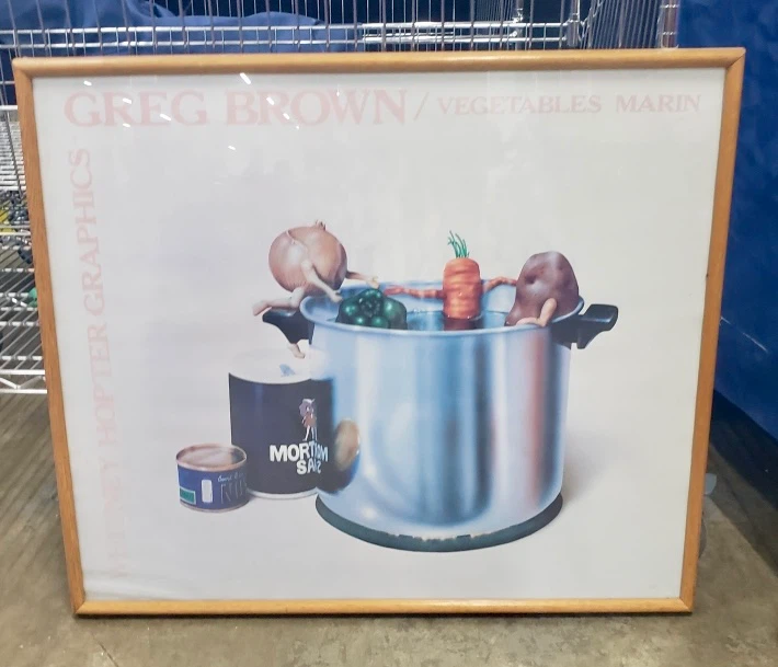 Greg Brown Vegetables Marin Framed Poster