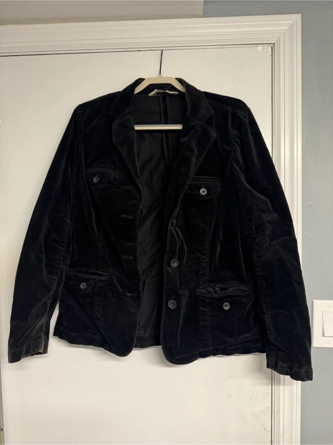 Eddie Bauer Black Corduroy Jacket