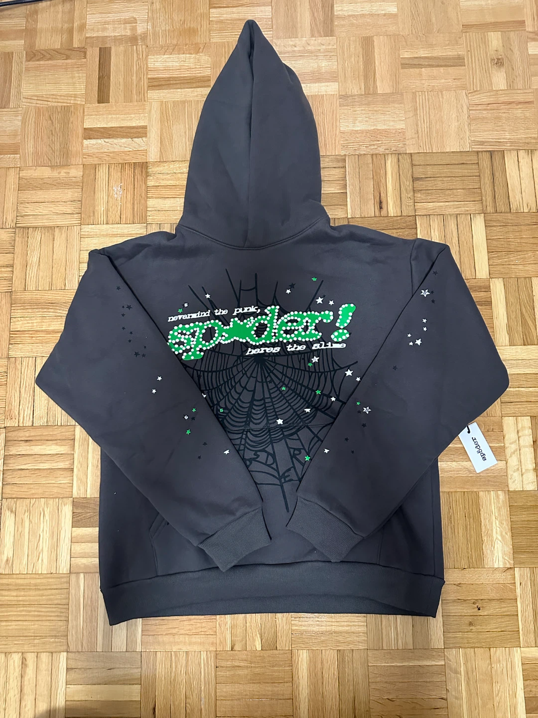 Sp5der Punk V2 Hoodie Grey price is 85$ - photo 2
