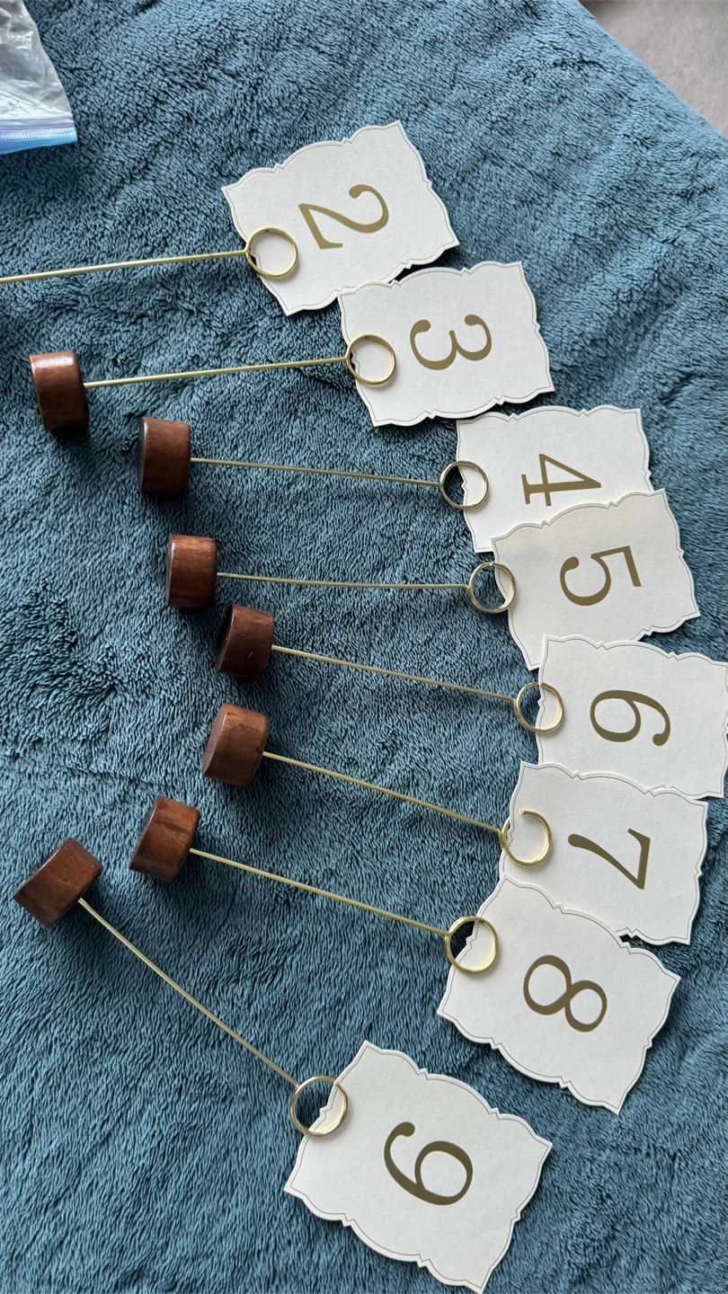 Set of 8 Table Number Stands