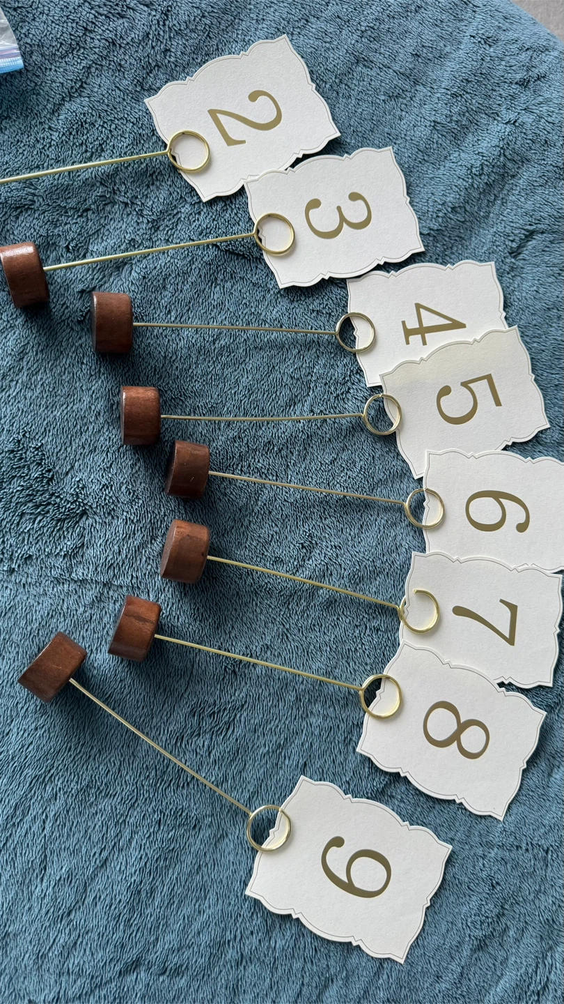 Set of 8 Table Number Stands - photo 2