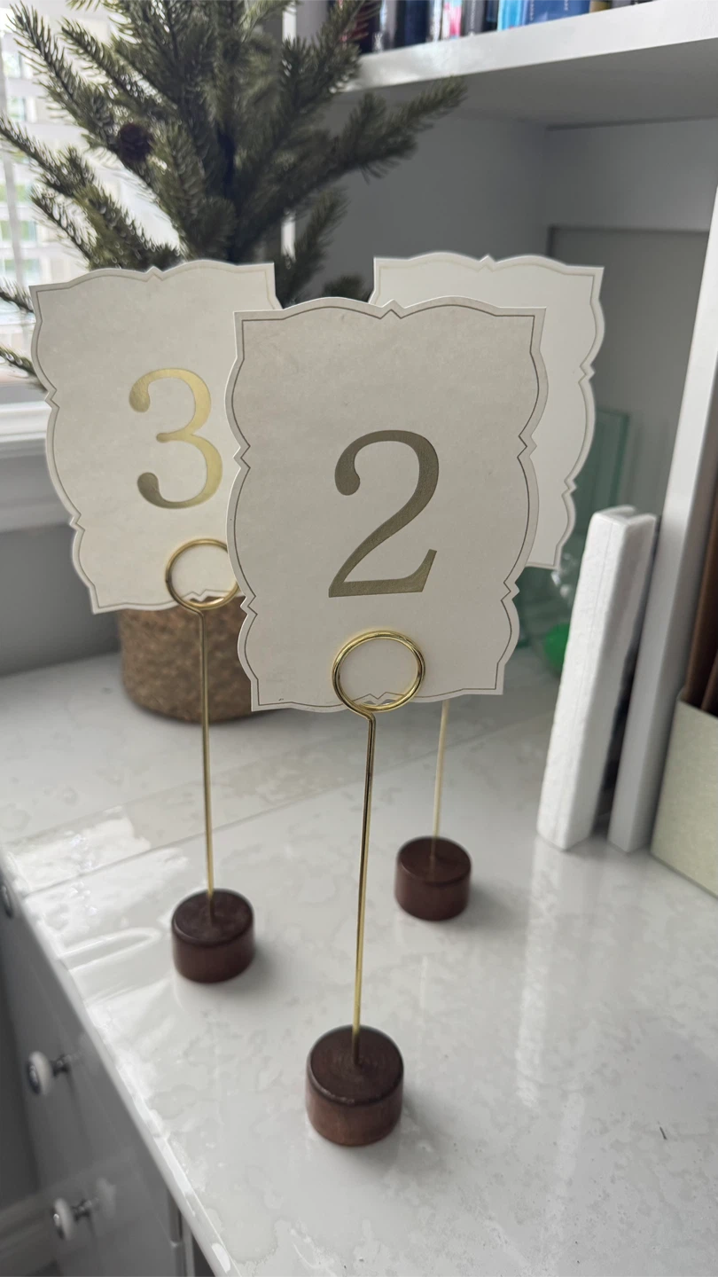 Set of 8 Table Number Stands - photo 3