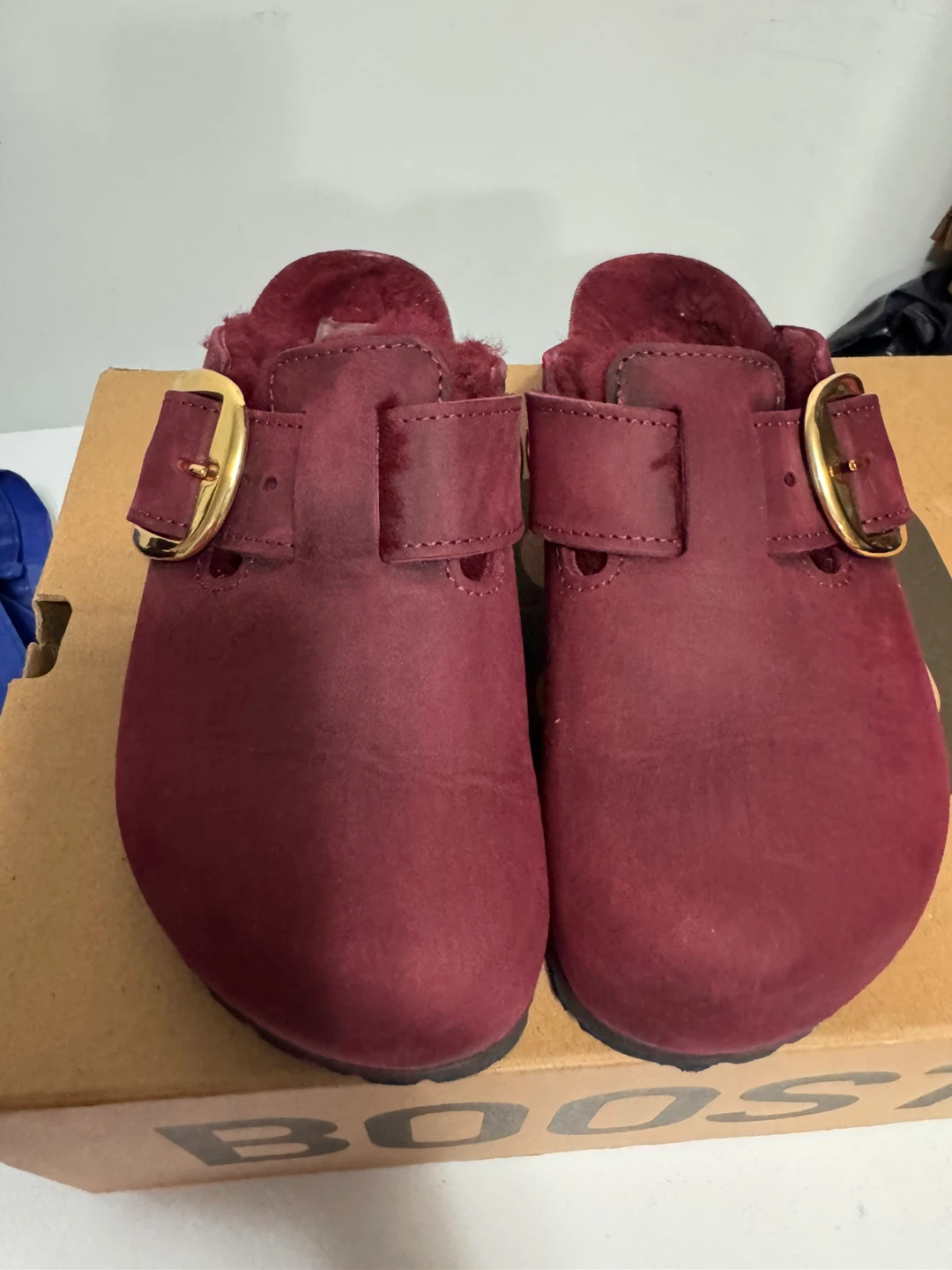 Birkenstock Boston Shearling Clogs Size 39